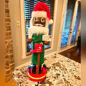 African American 14" Wood Nutcracker